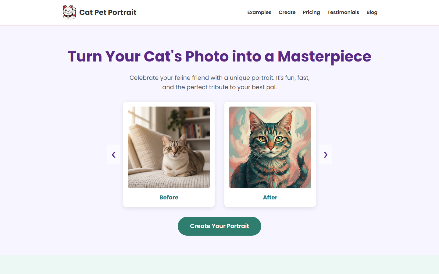 Cat Pet Portrait