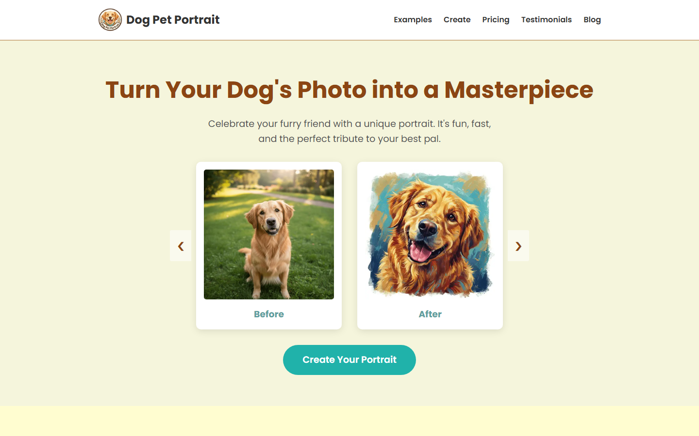 Dog Pet Portrait