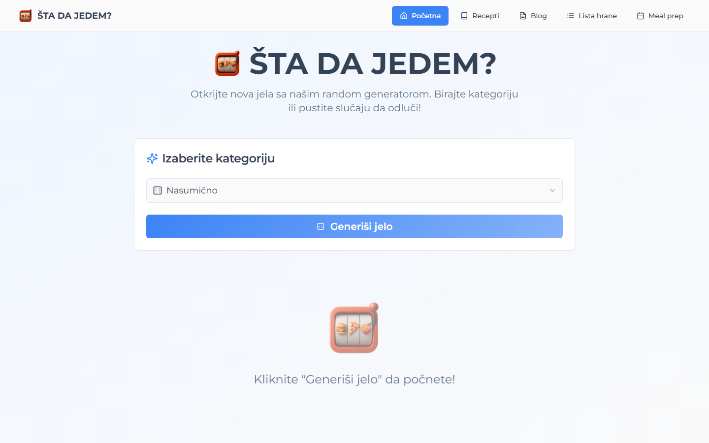 Šta Da Jedem